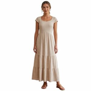 Art Class Tiered Maxi Dress Size XL